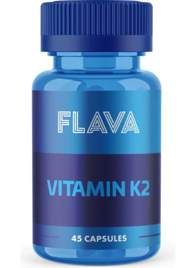 FlavaNaturals Flava Vitamin K2 (Menaquinone-7) 45 Capsules for Bone & Heart Health - Image 4